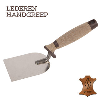 Super Prof Bandtroffel 120 mm RVS Lederen greep