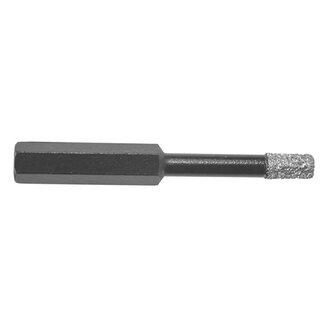 InterDynamics Black Power diamant tegelboor droog 6mm Wax Zeskant