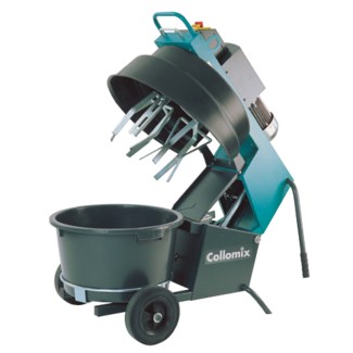 Collomix Dwangmenger XM 2 - 650, 1,1 kW, 50 Hz, 230 V, compleet met speciale mengkuip 65 liter, 1 set mengwerken 3-dlg., andafstrijker met gummi lip