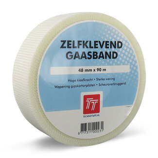 Technotape Gaasband 48 mm x 90 m - Indoor | Zelfklevend