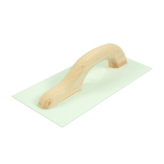 Kunststof Opzet Spaan 360x160x3 mm houten greep