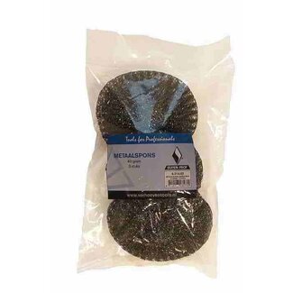 Metaalspons 40 gram, 3 stuks