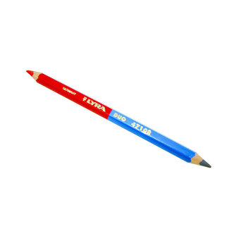 Pica Duo-potlood 175 mm blauw/rood