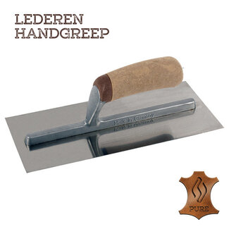 Pleisterspaan PURE 350x120x0,65 mm RVS Handgreep Leer