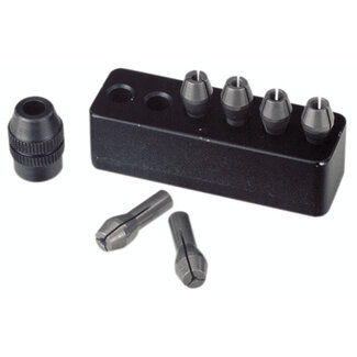 Proxxon Stalen spantangen 6 st. + moer, 1 - 3,2 mm + houder