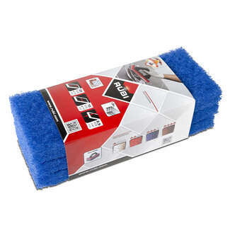 Rubi 3 Middel Zachte Reserve-Schuursponsen 25 cm. (blauw).