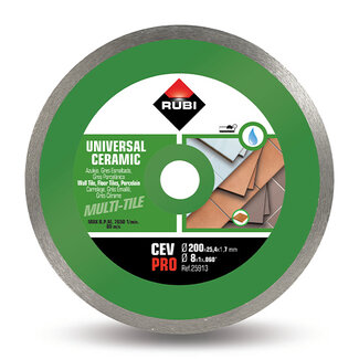 Rubi CEV ø 200 PRO Diamantschijf