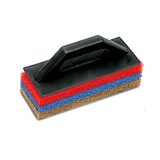 Rubi Reiniging Spaan met 3 Schuursponzen 25 cm.