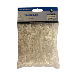 Tegelkruisjes Super Prof 4 mm 200 stuks